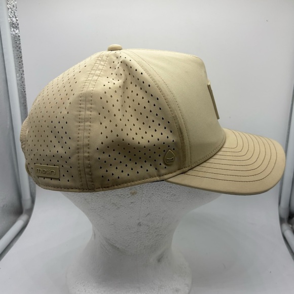 Melin Hydro Odyssey Stacked Khaki Snapback Hat Ball Cap Size CL - Picture 4 of 7